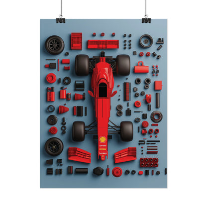F1 Rolled Poster