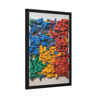 LEGO Blocks Framed Poster US