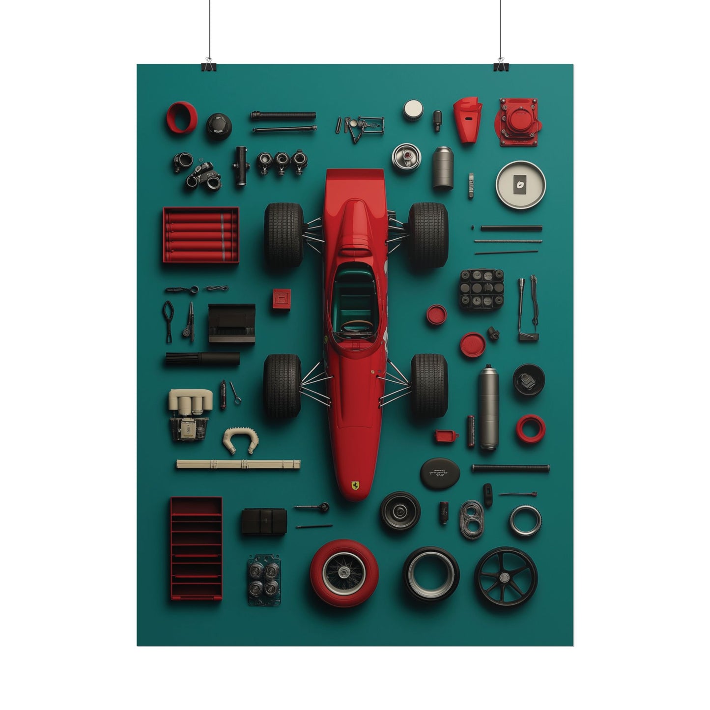 F1 Classic Van Rolled Poster