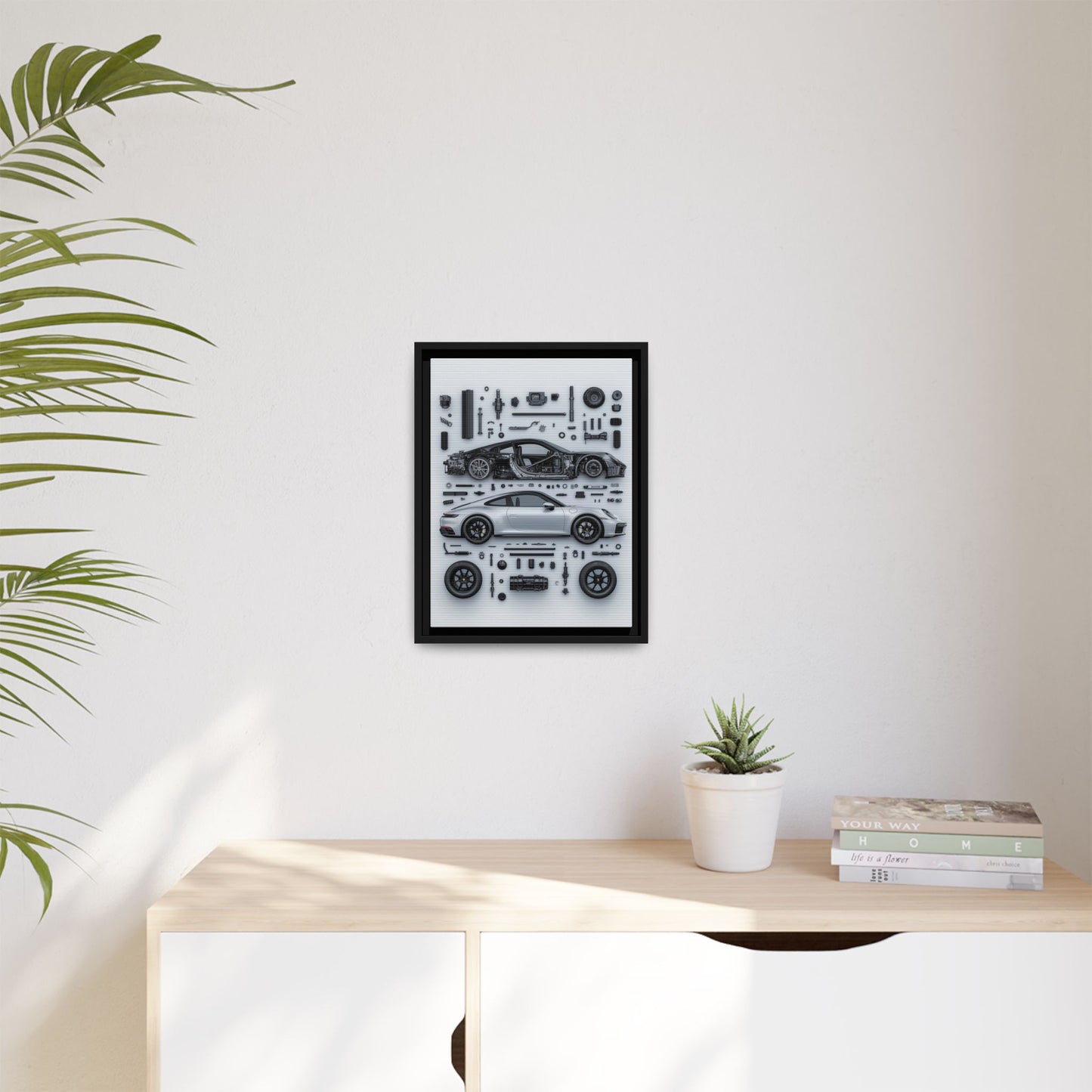 Porsche 911 992 Framed Canvas