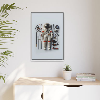 Astronaut Apollo Framed Canvas