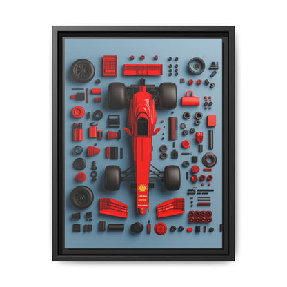 F1 Framed Canvas