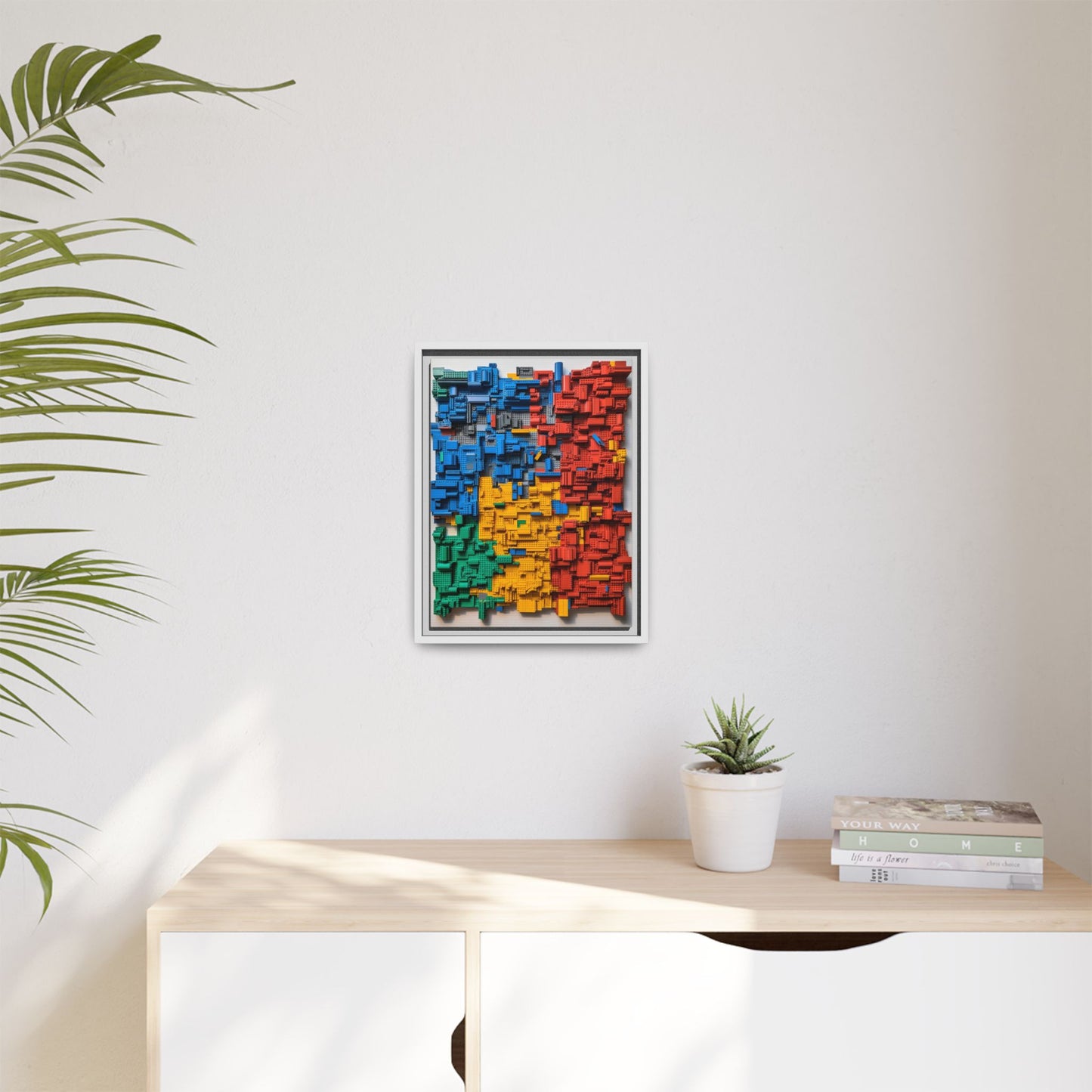 LEGO Blocks Framed Canvas