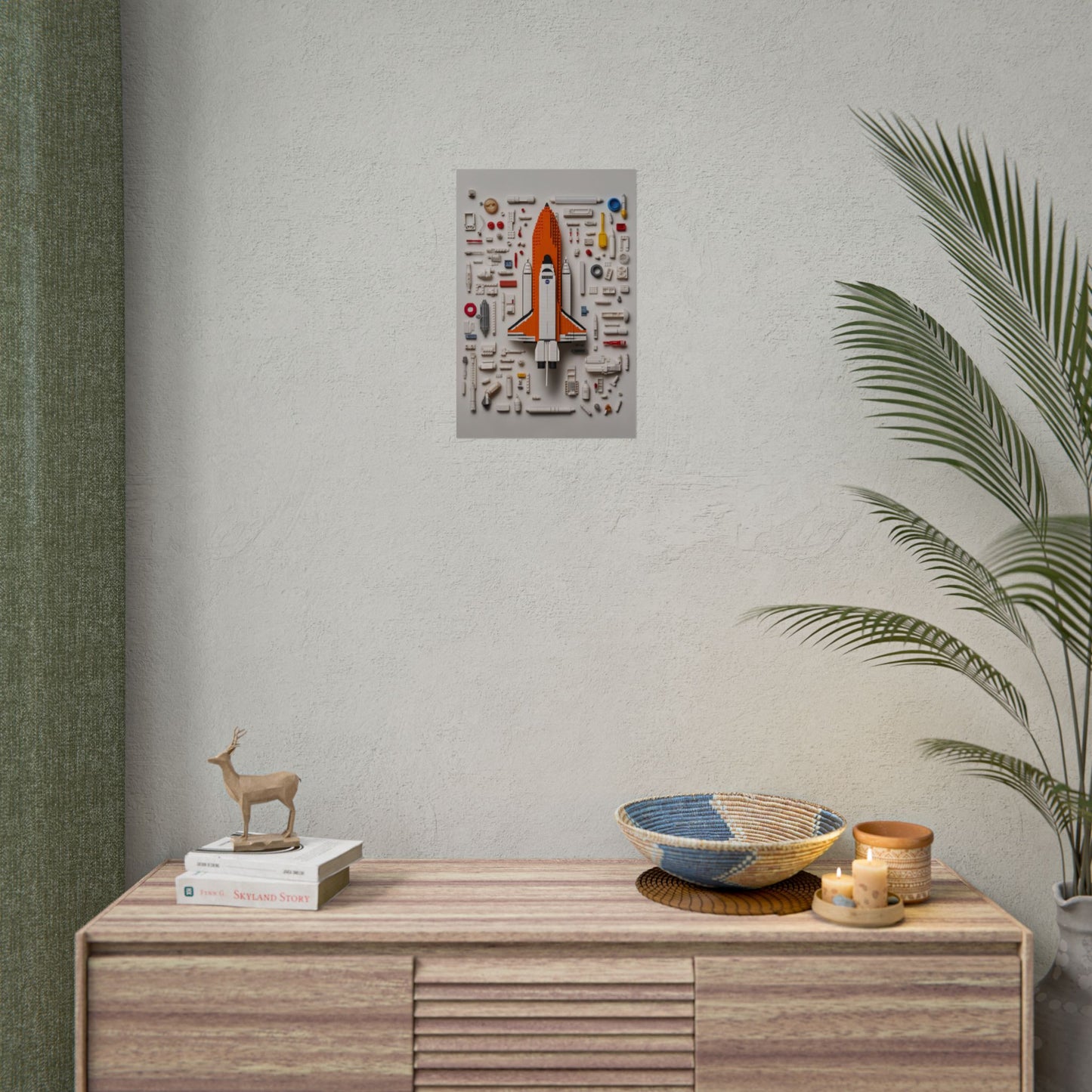 Space Shuttle LEGO Rolled Poster