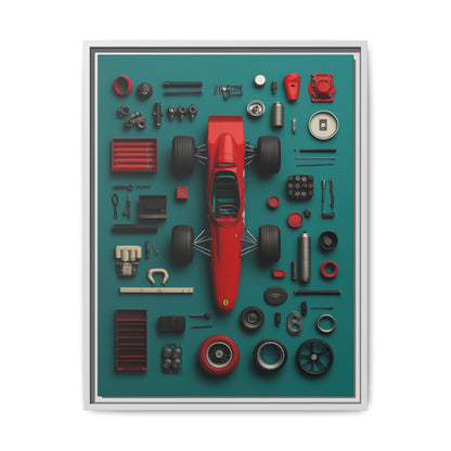 F1 Classic Framed Canvas