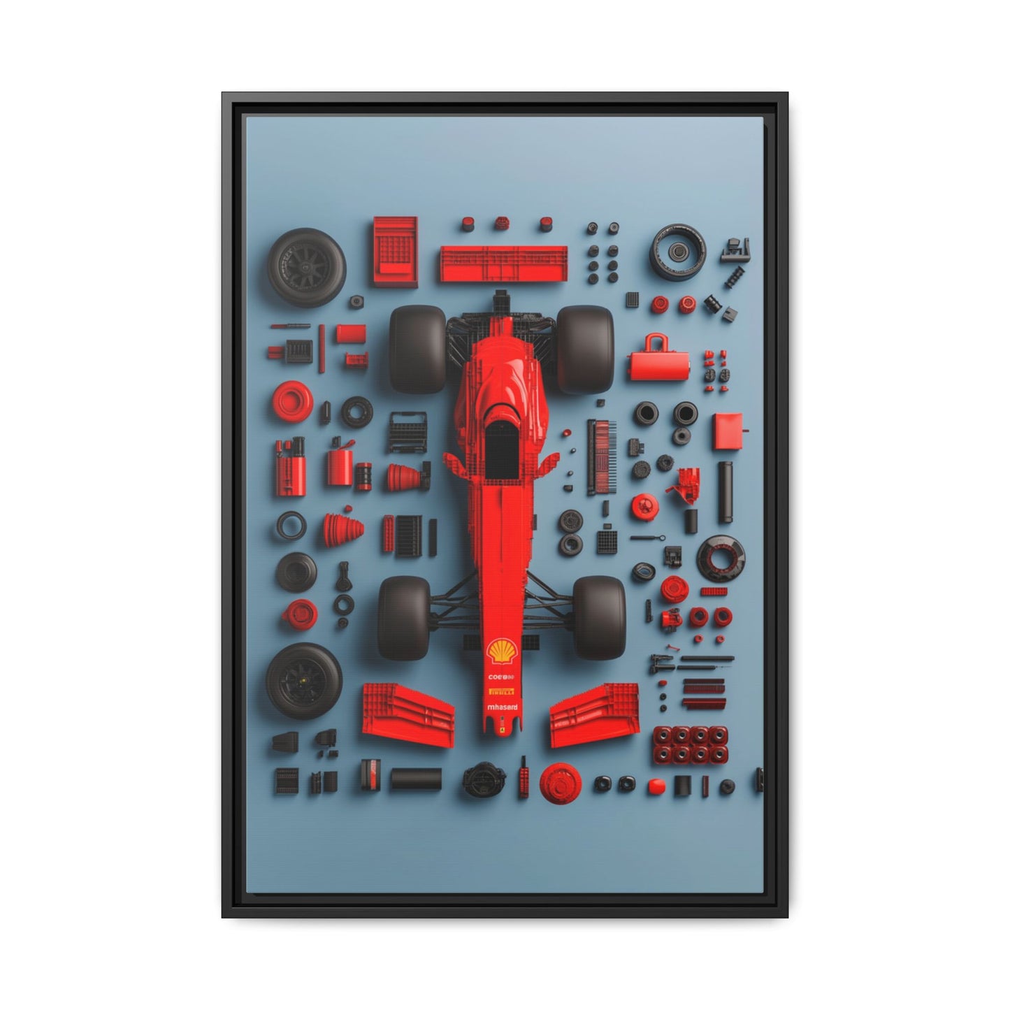 F1 Framed Canvas