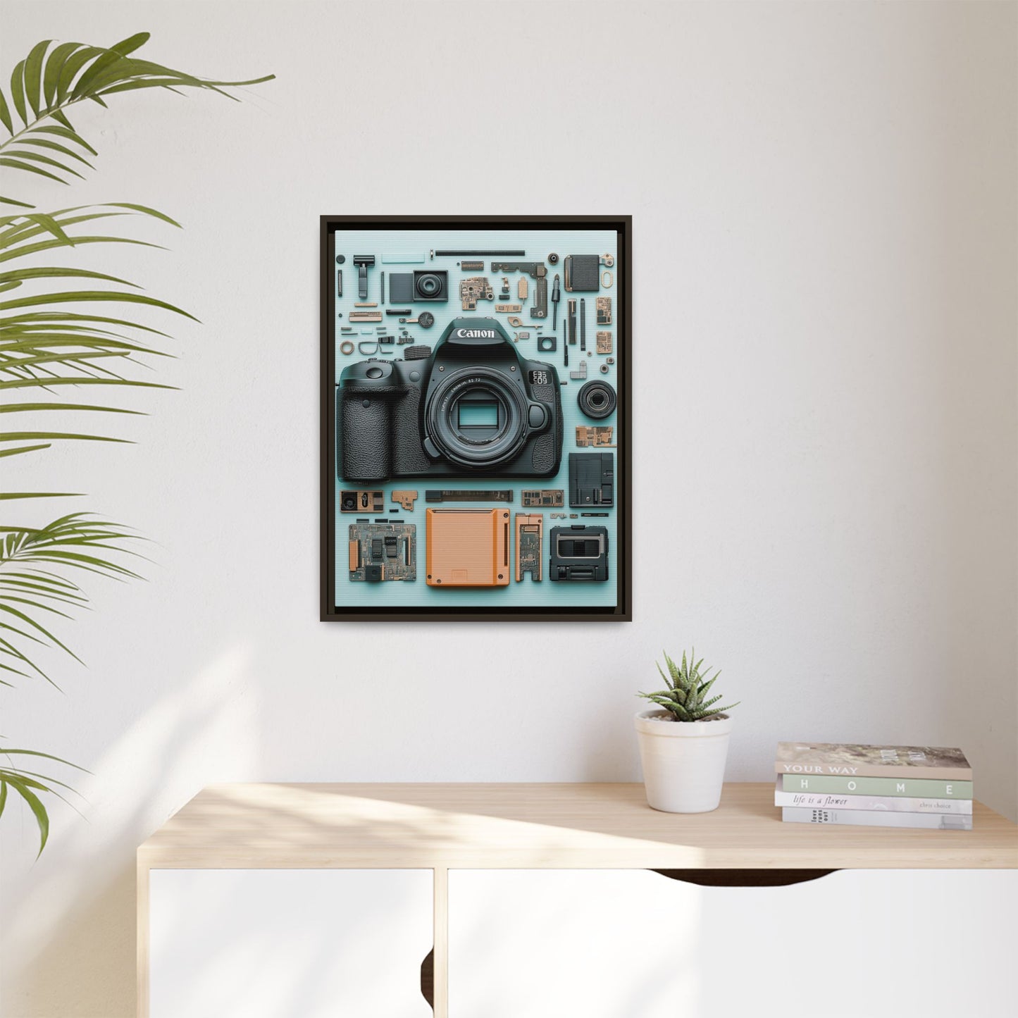 Canon Camera Framed Canvas