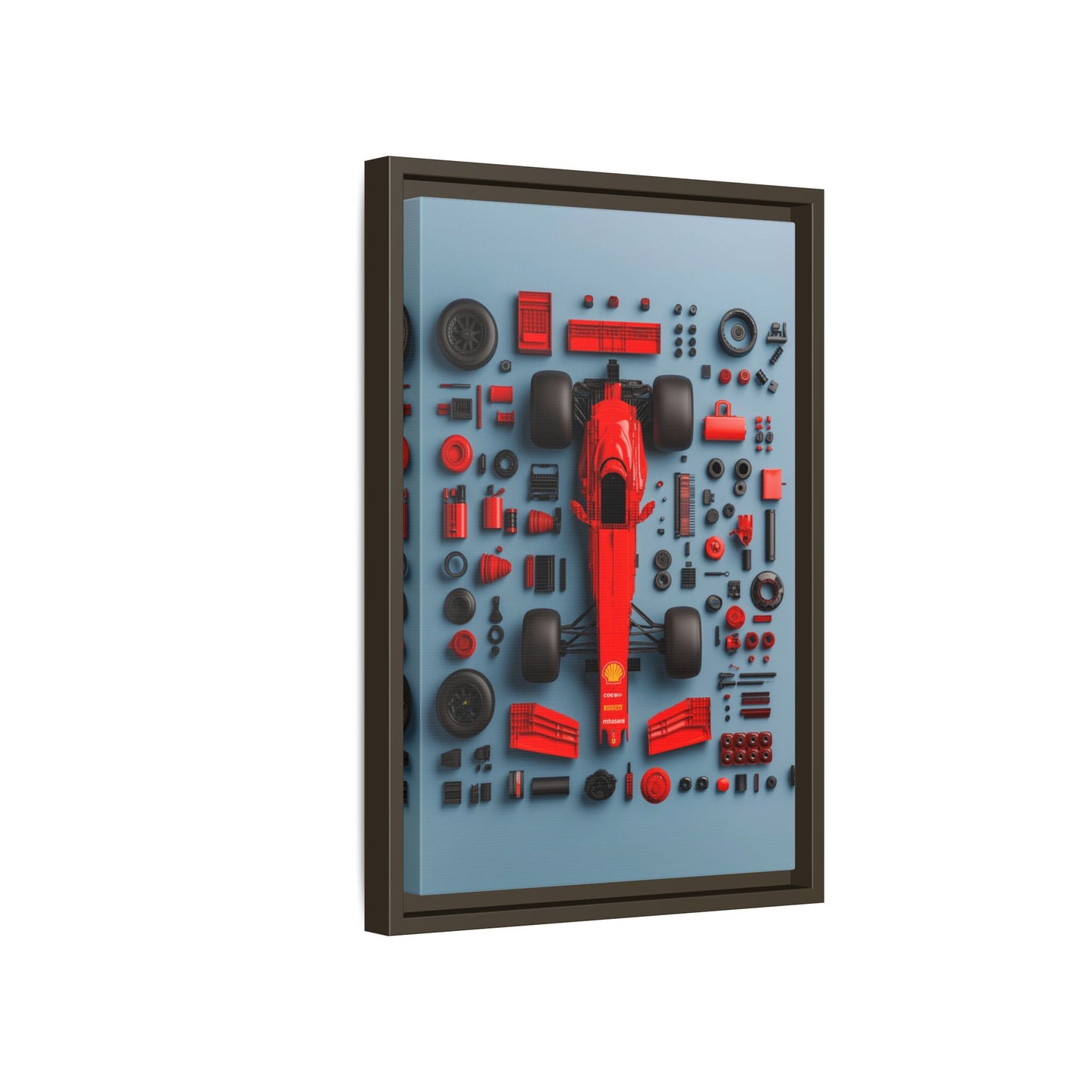 F1 Framed Canvas