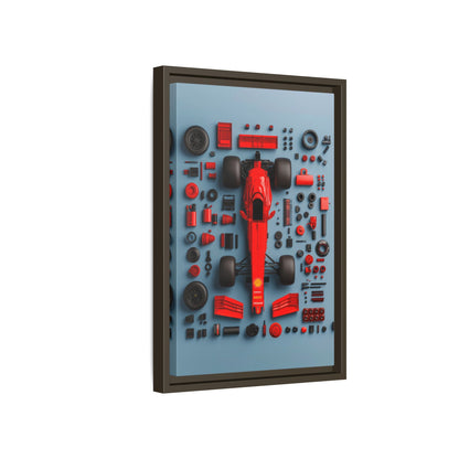 F1 Framed Canvas
