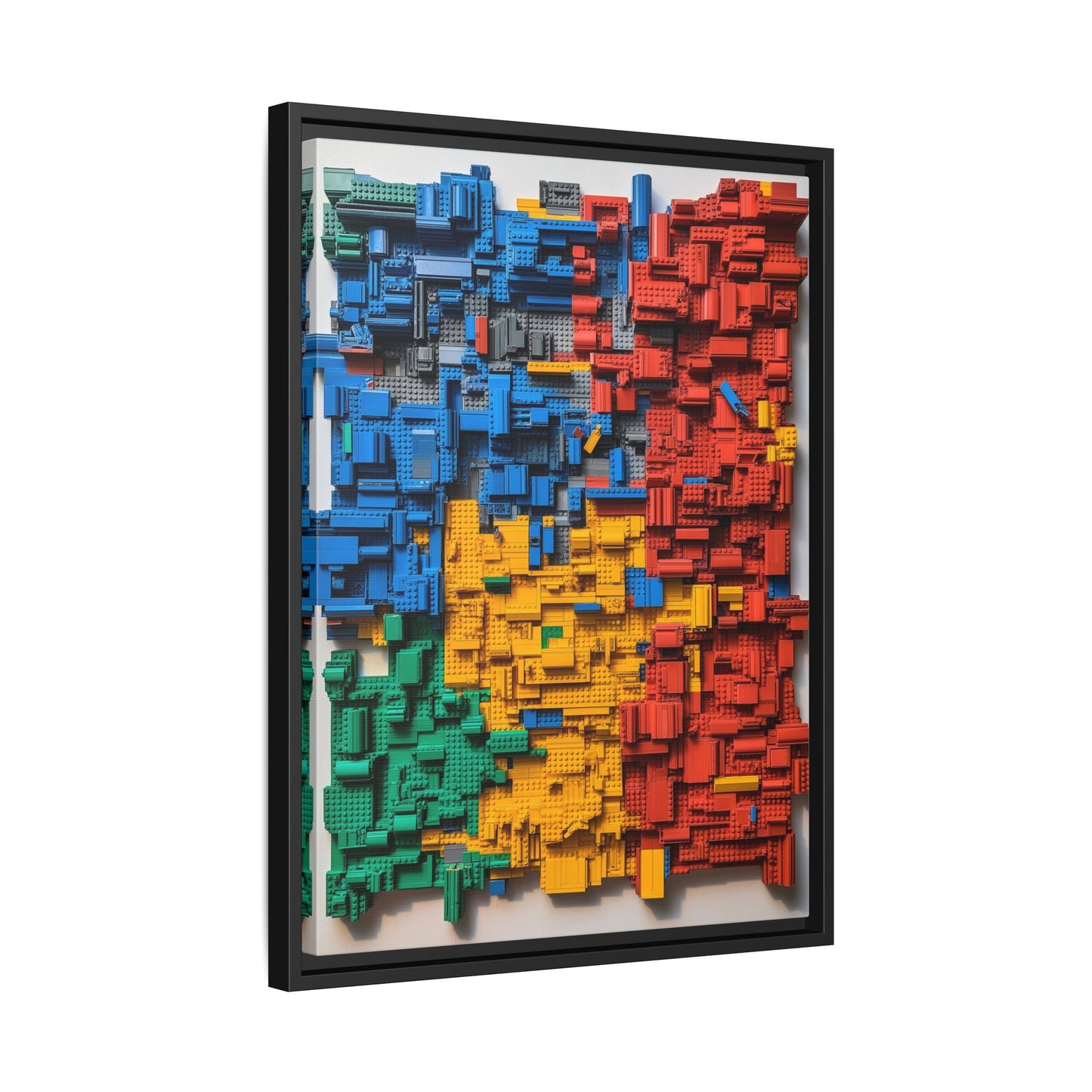 LEGO Blocks Framed Canvas