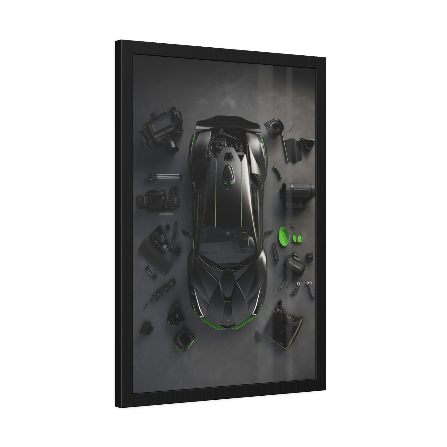 Black Lambo Framed Poster US