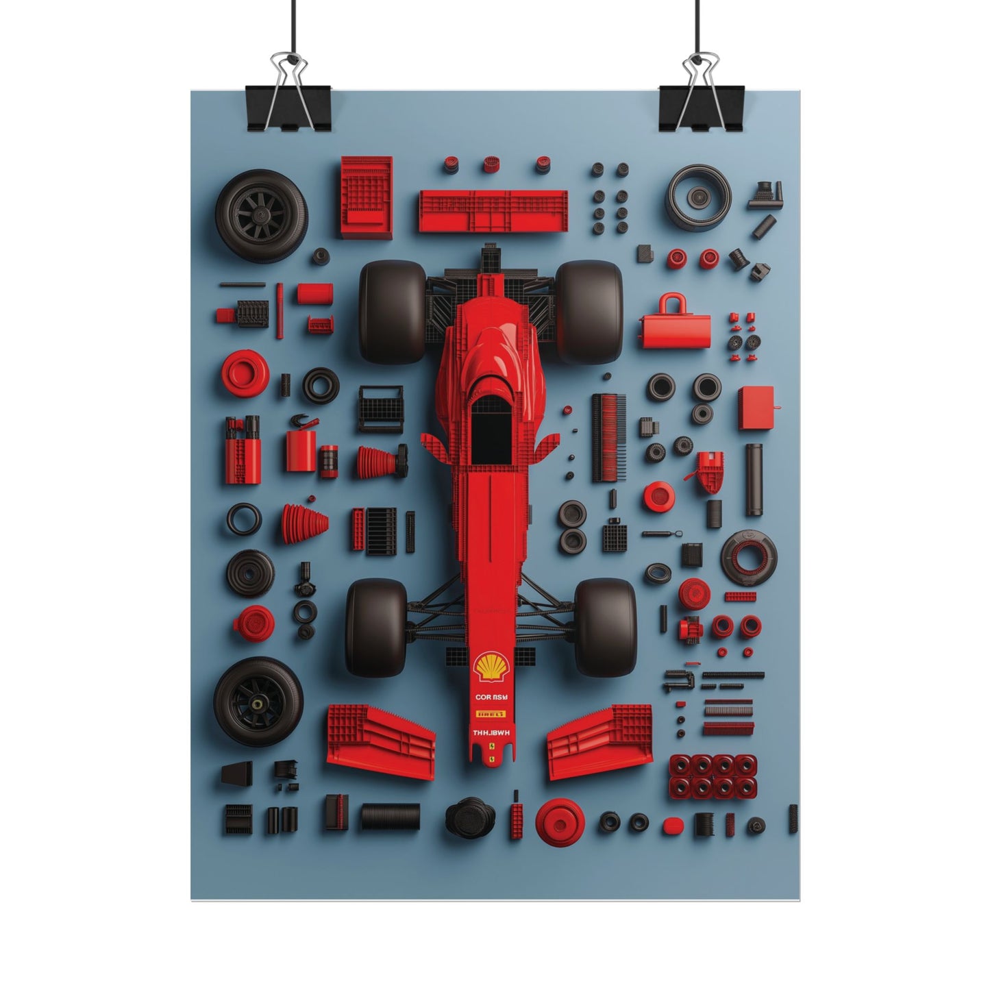 F1 Rolled Poster