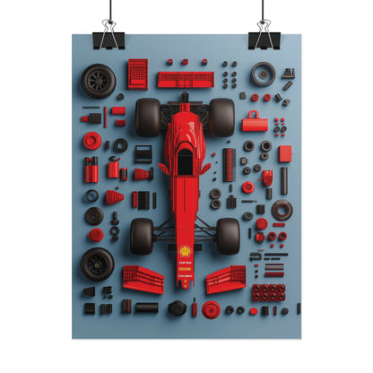F1 Rolled Poster