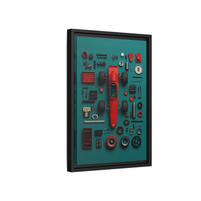 F1 Classic Framed Canvas