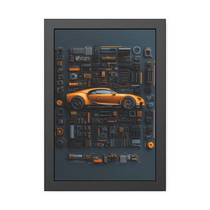 Bugatti Chiron Framed Poster US