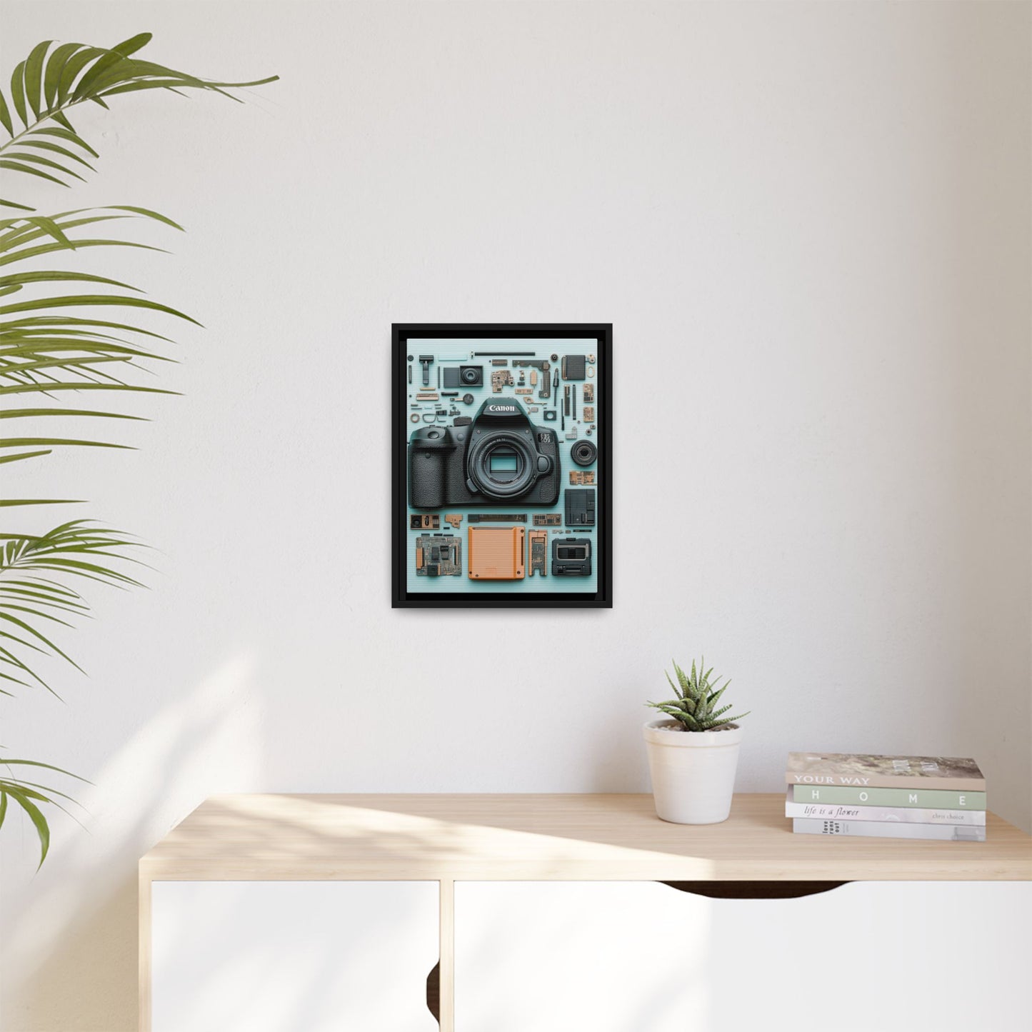 Canon Camera Framed Canvas
