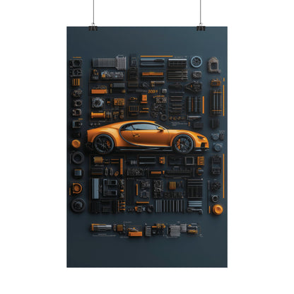 Bugatti Chiron Rolled Poster