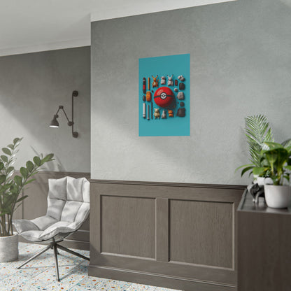 Pokemon kit Rolled Poster