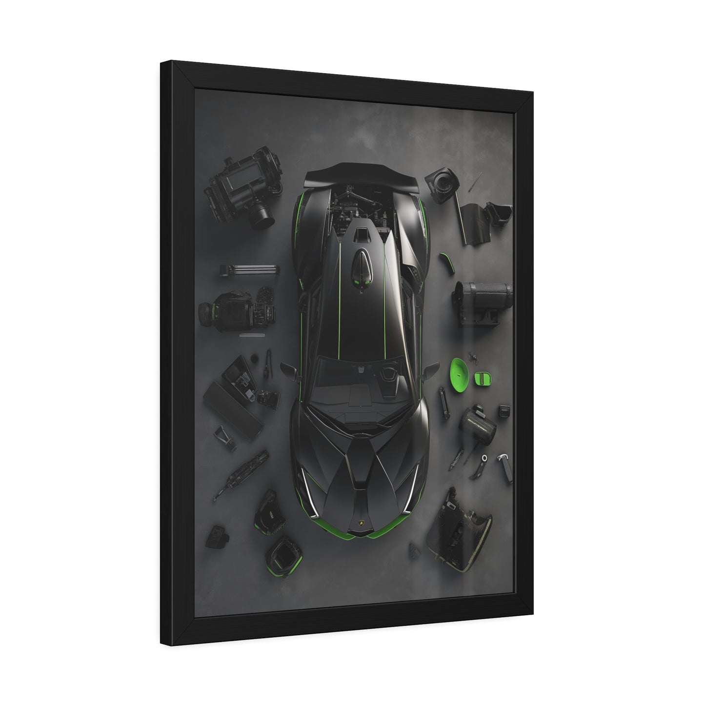 Black Lambo Framed Poster US
