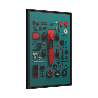 F1 Classic Framed Canvas