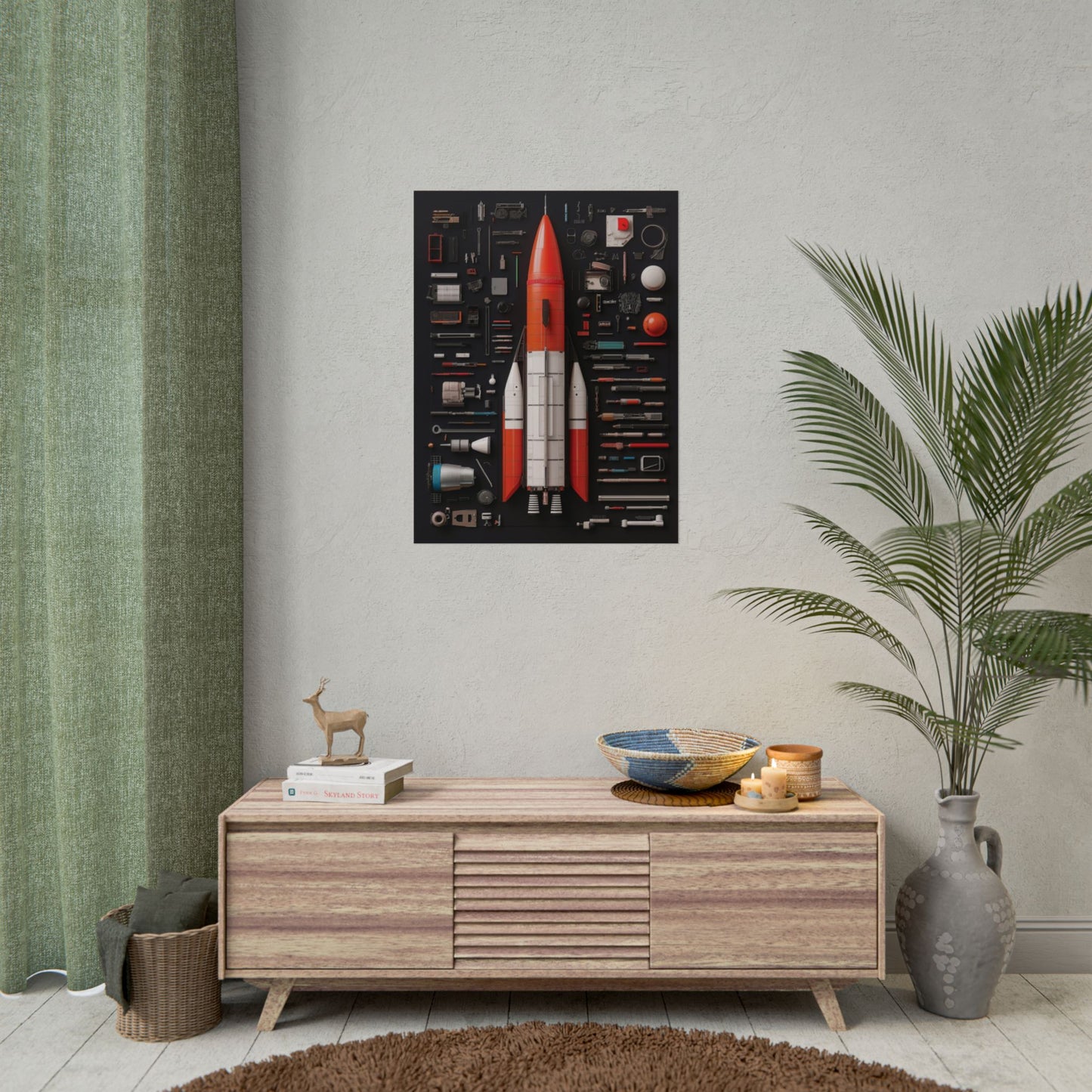 Classic Rocket Rolled Poster
