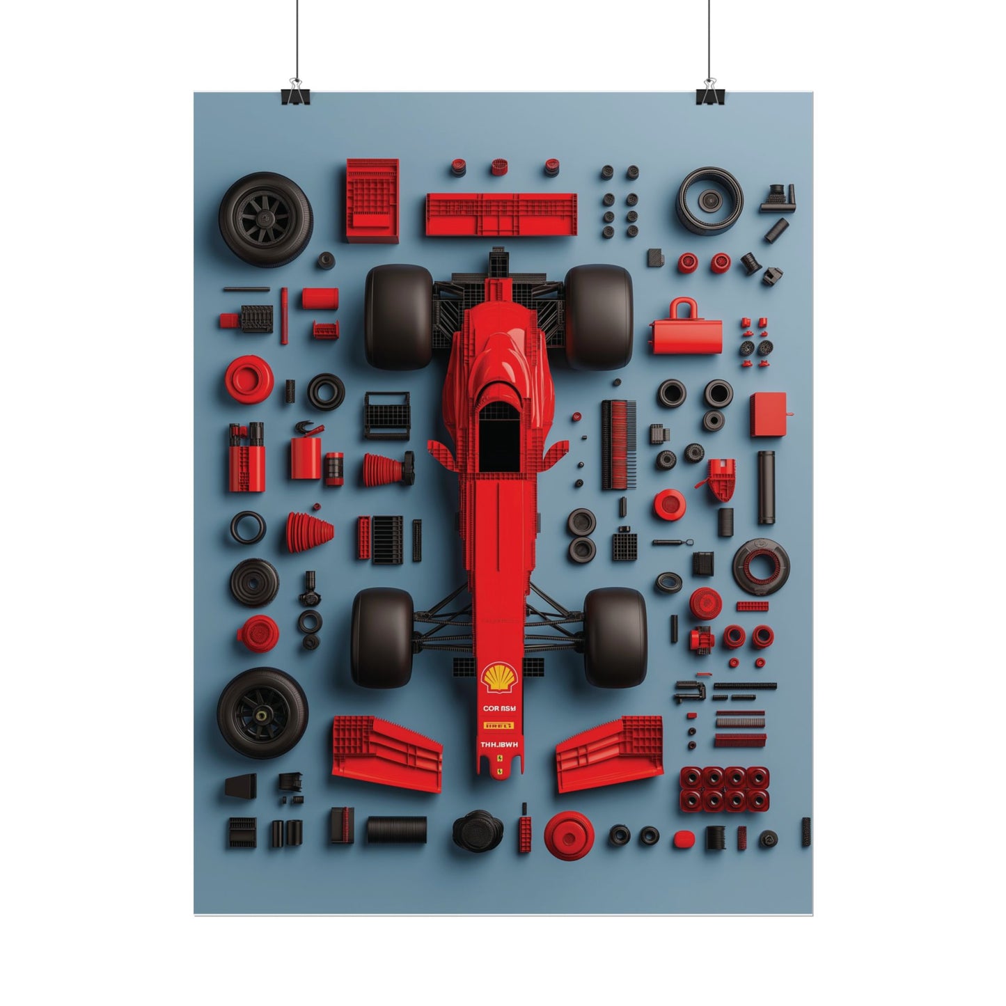 F1 Rolled Poster