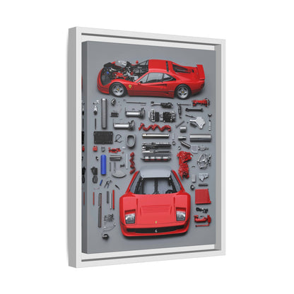 Prototype Classic Ferrari Framed Canvas