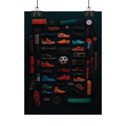 Football Cleats Rolled Poster