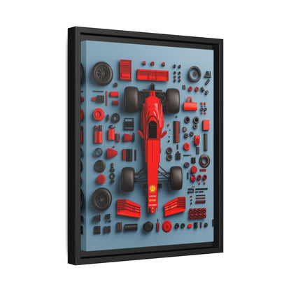 F1 Framed Canvas