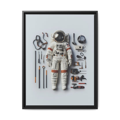 Astronaut Apollo Framed Canvas