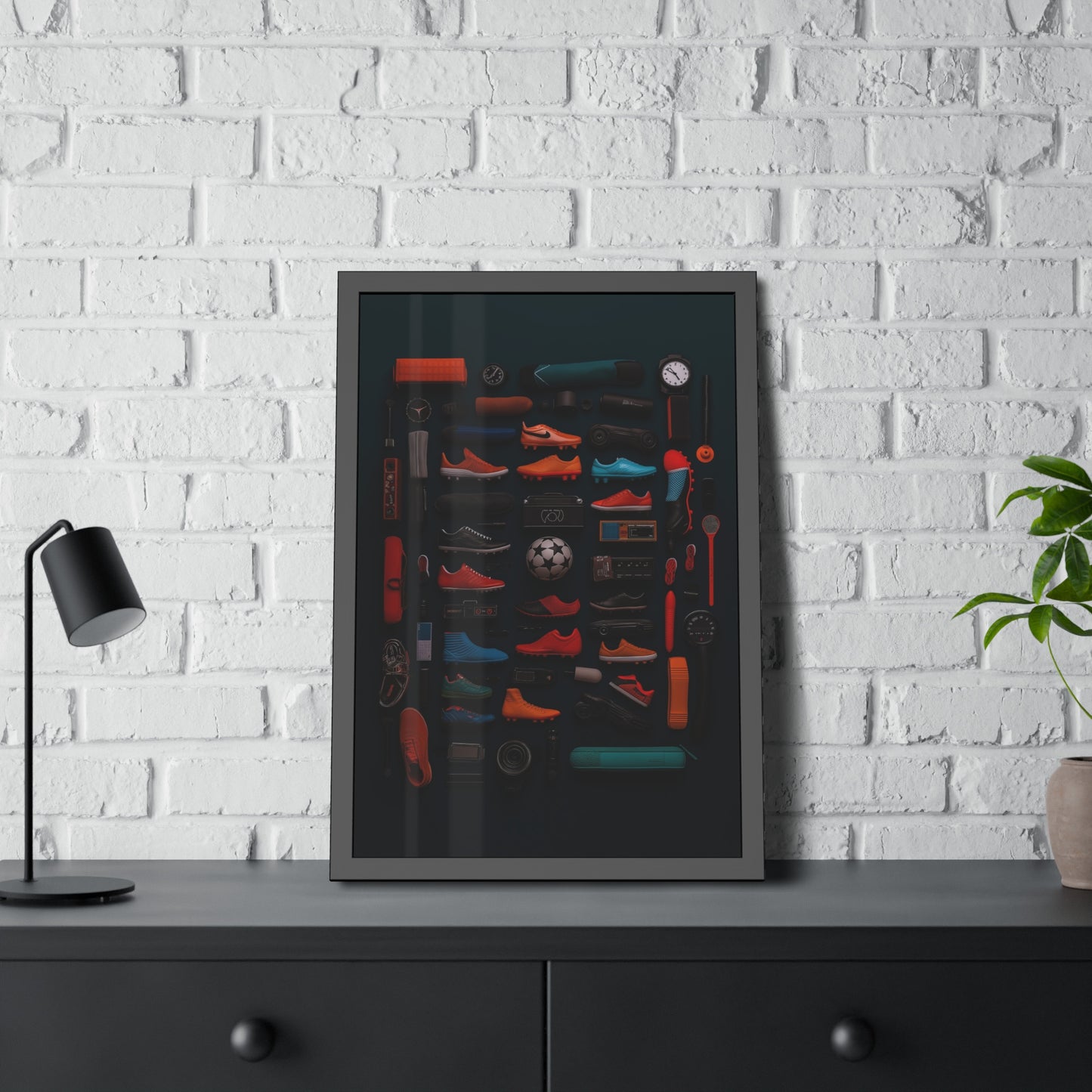 Soccer Cleat Framed Poster US