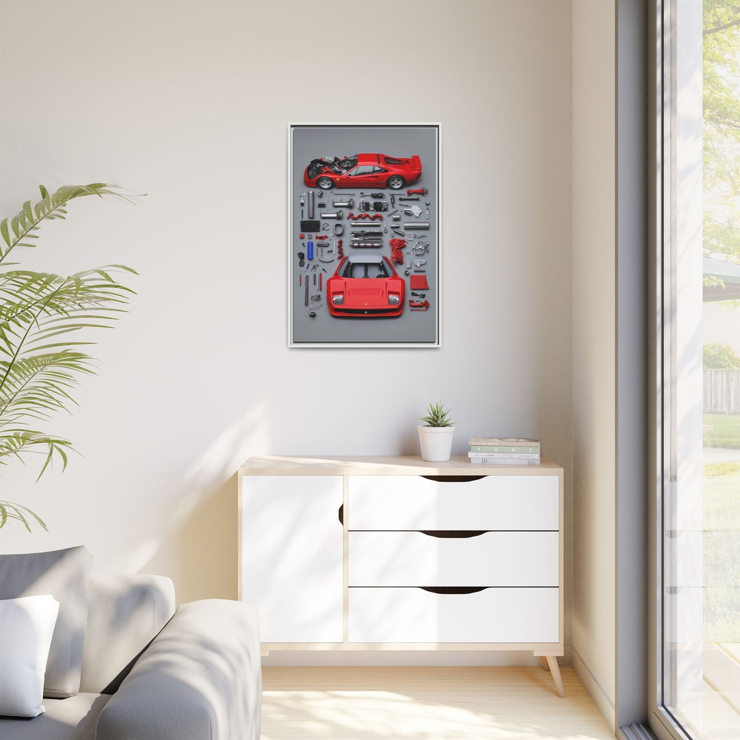 Prototype Classic Ferrari Framed Canvas