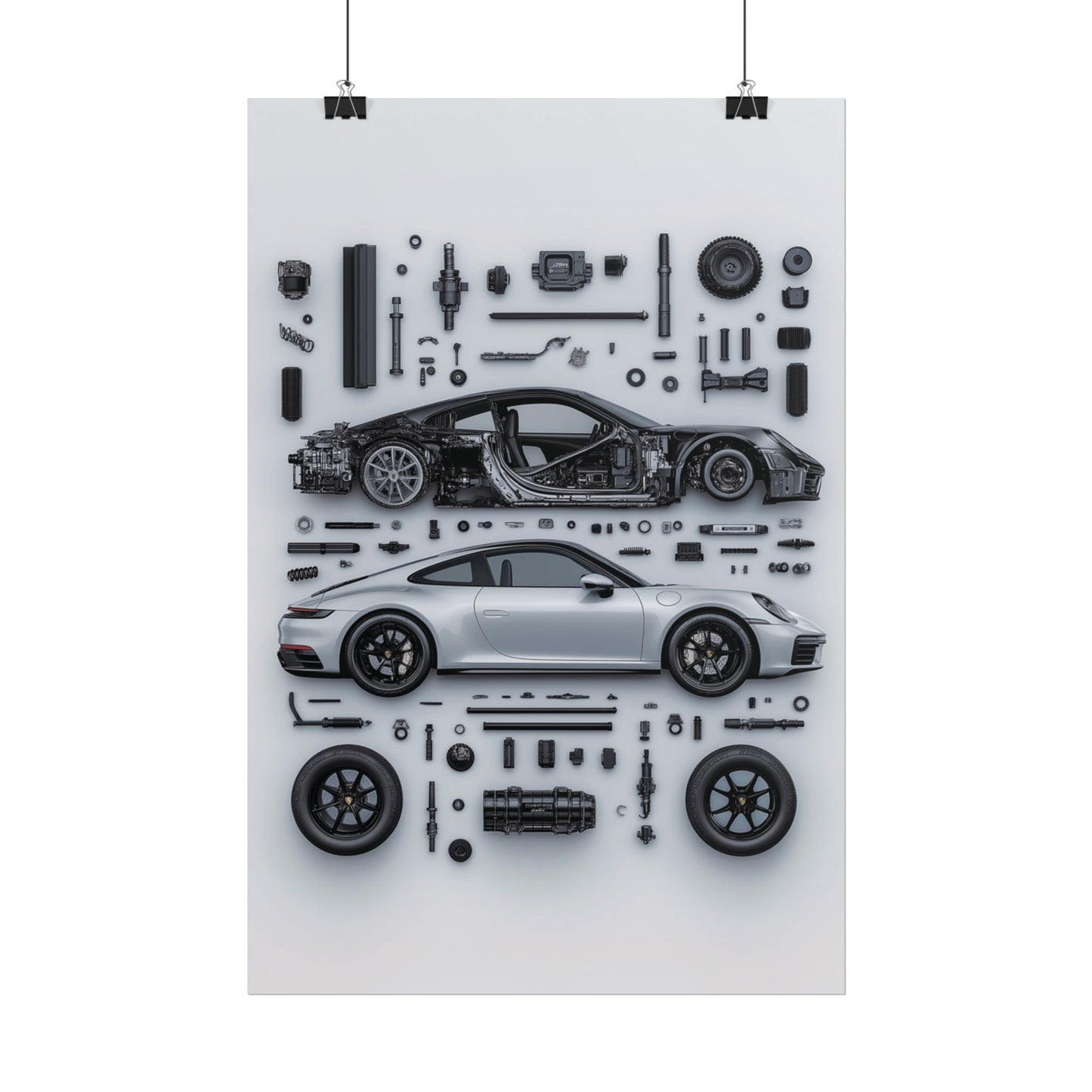 Porsche 911 992 Rolled Poster