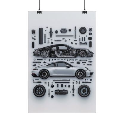 Porsche 911 992 Rolled Poster