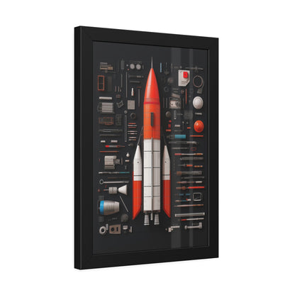 Classic Rocket Framed Poster US