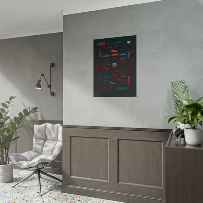 Football Cleats Rolled Poster