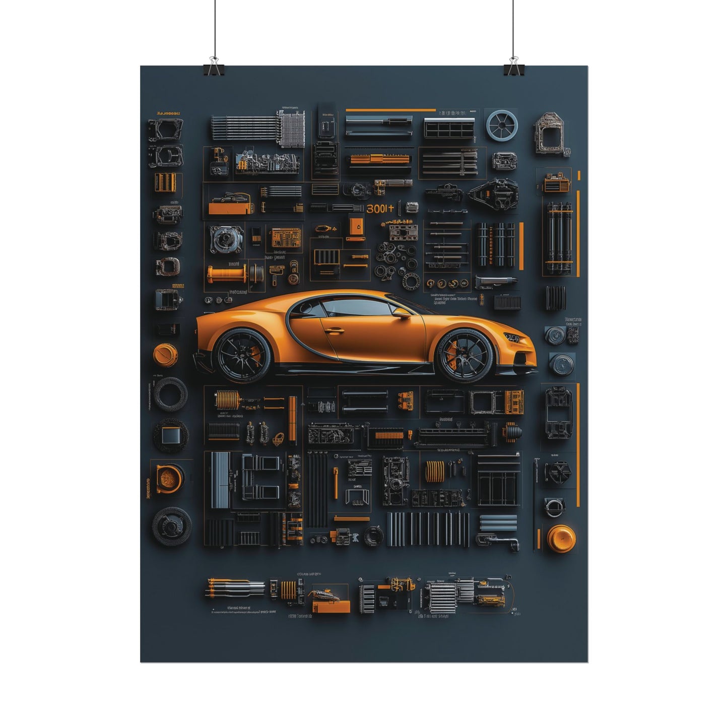 Bugatti Chiron Rolled Poster