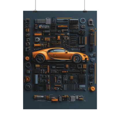 Bugatti Chiron Rolled Poster