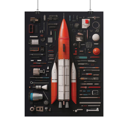 Classic Rocket Rolled Poster
