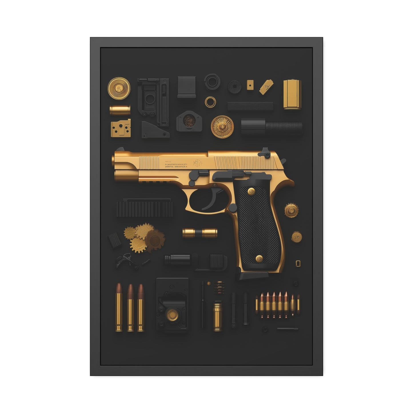 Golden 9mm Framed Poster US