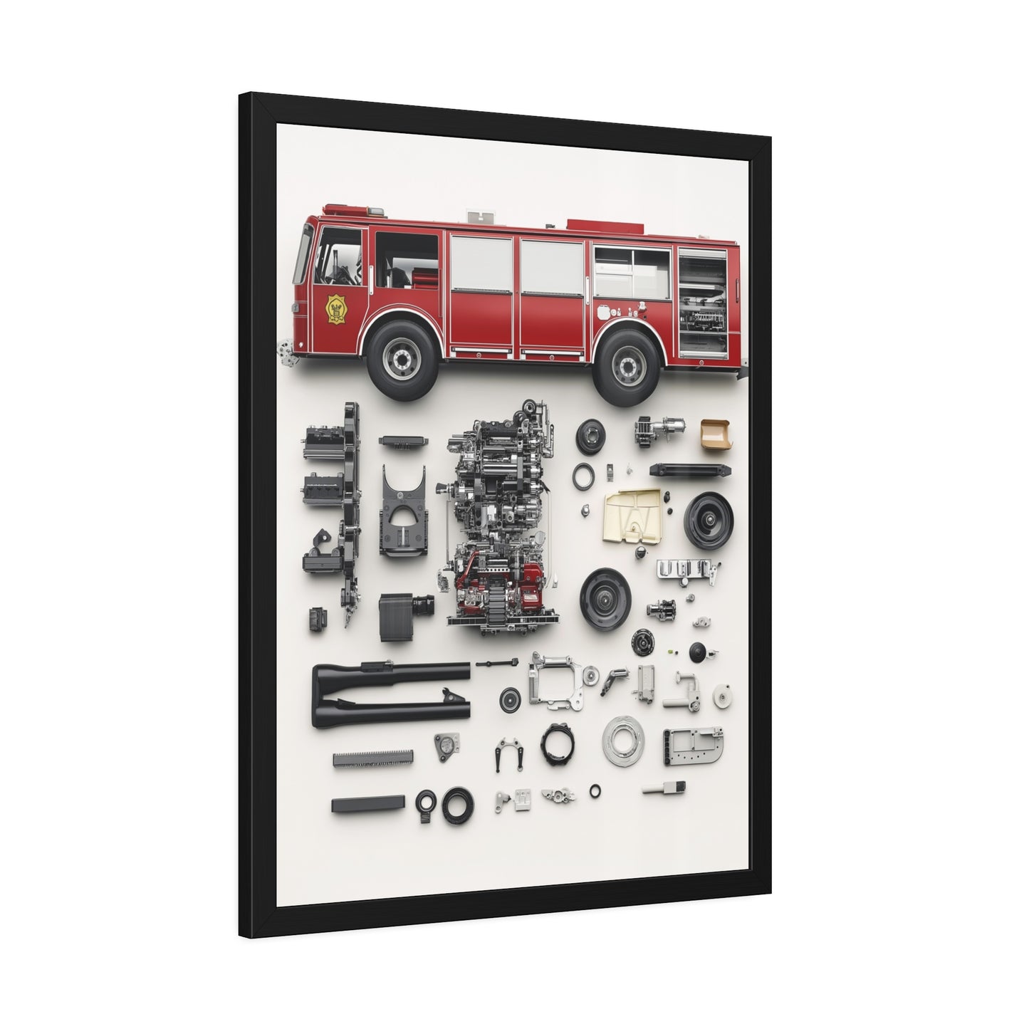 Fire Engine Framed Poster US