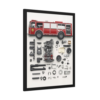 Fire Engine Framed Poster US