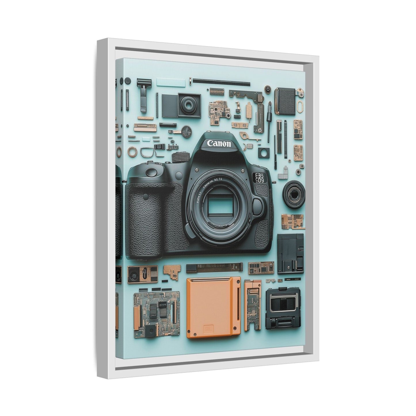 Canon Camera Framed Canvas