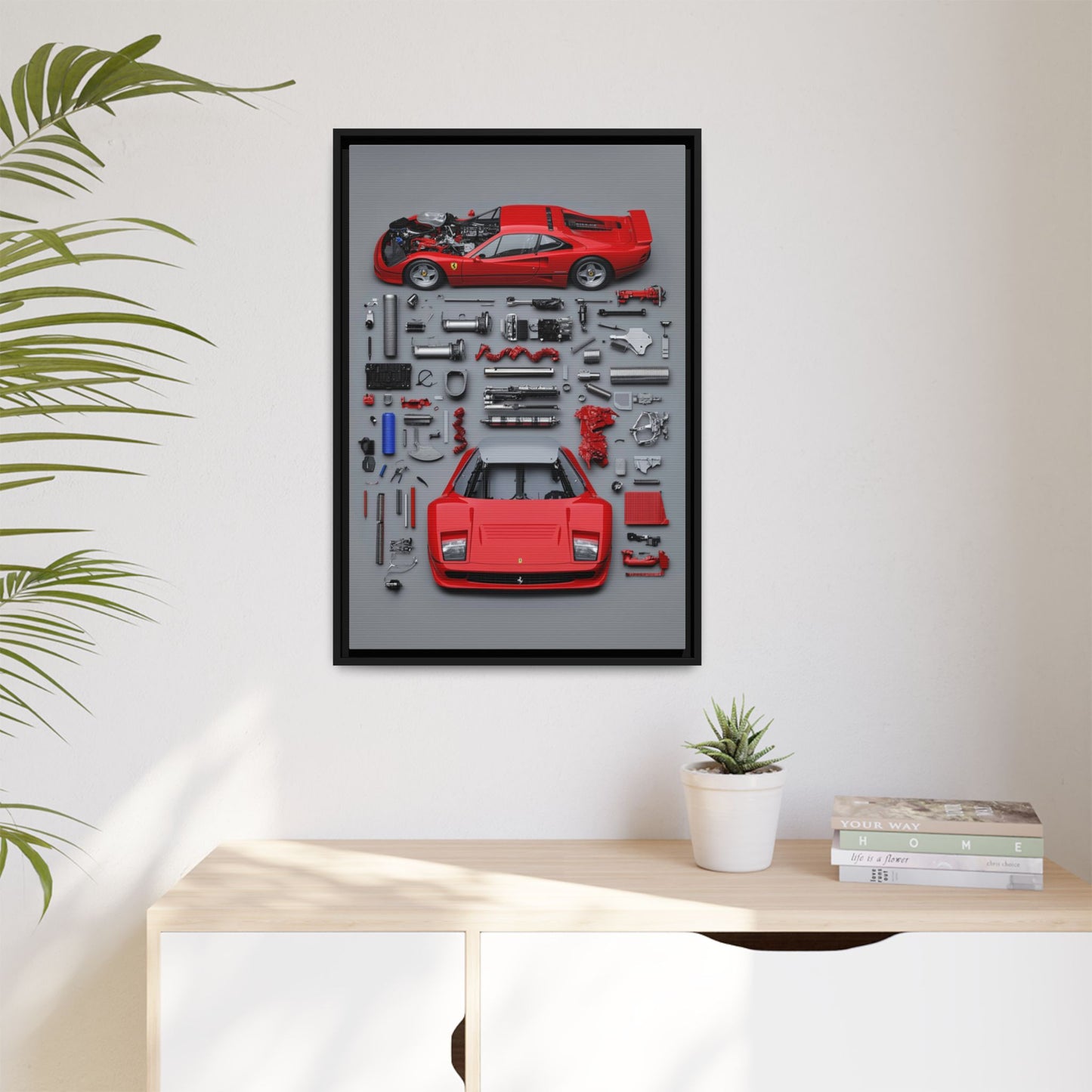 Prototype Classic Ferrari Framed Canvas
