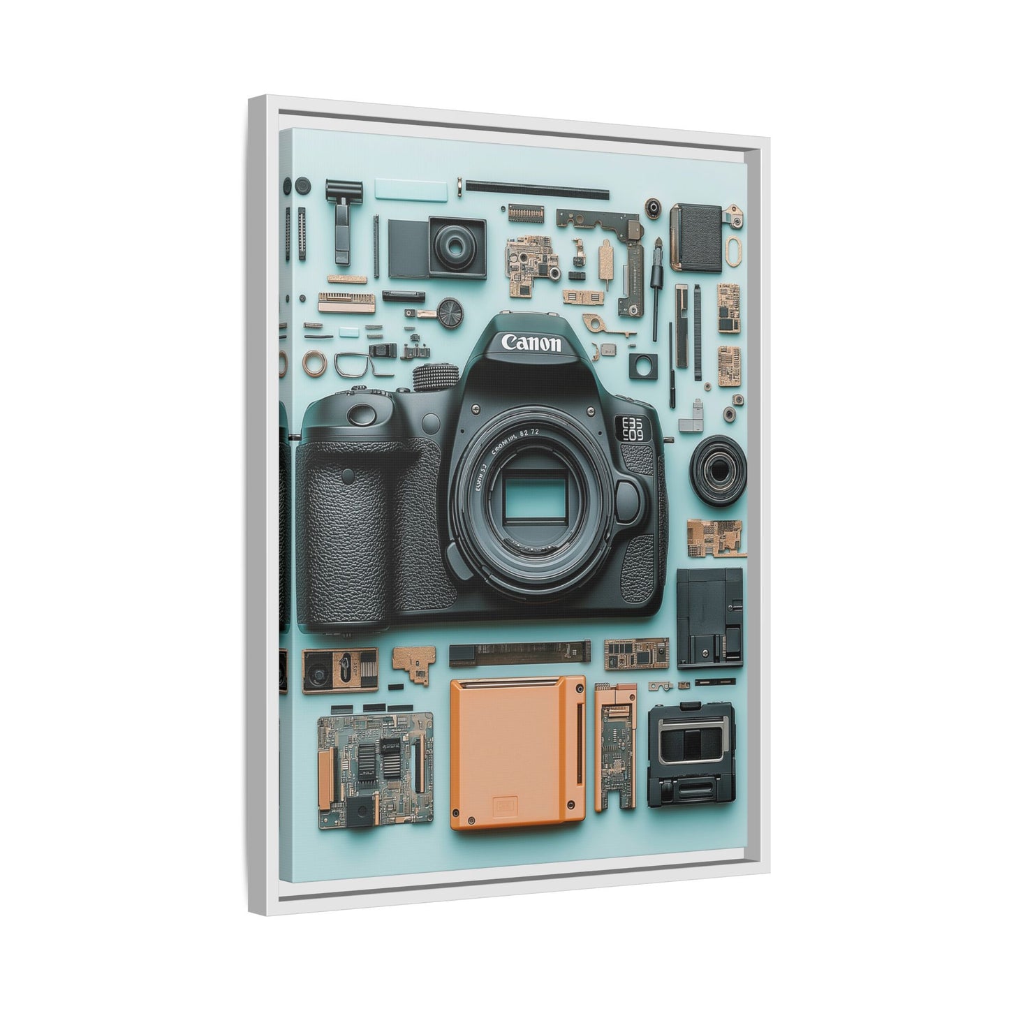 Canon Camera Framed Canvas