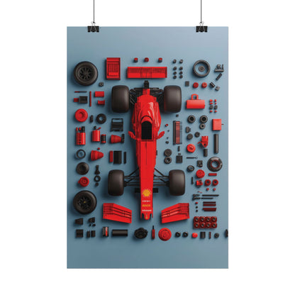 F1 Rolled Poster