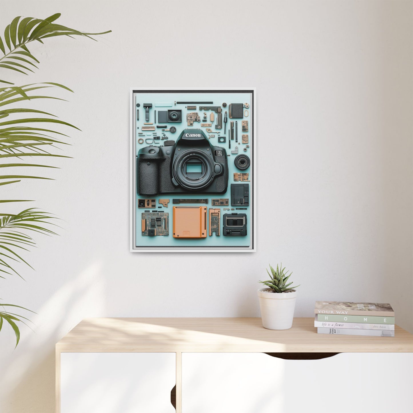 Canon Camera Framed Canvas