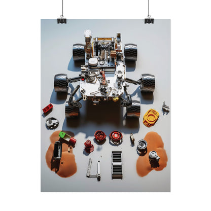 Space Rover Rolled Poster