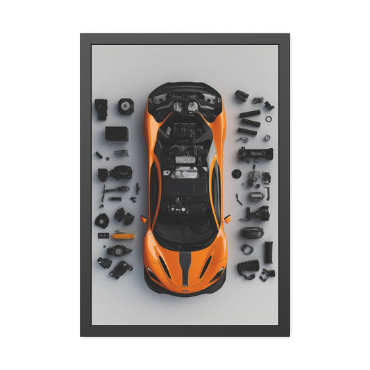 McLaren 765LT Framed Poster US