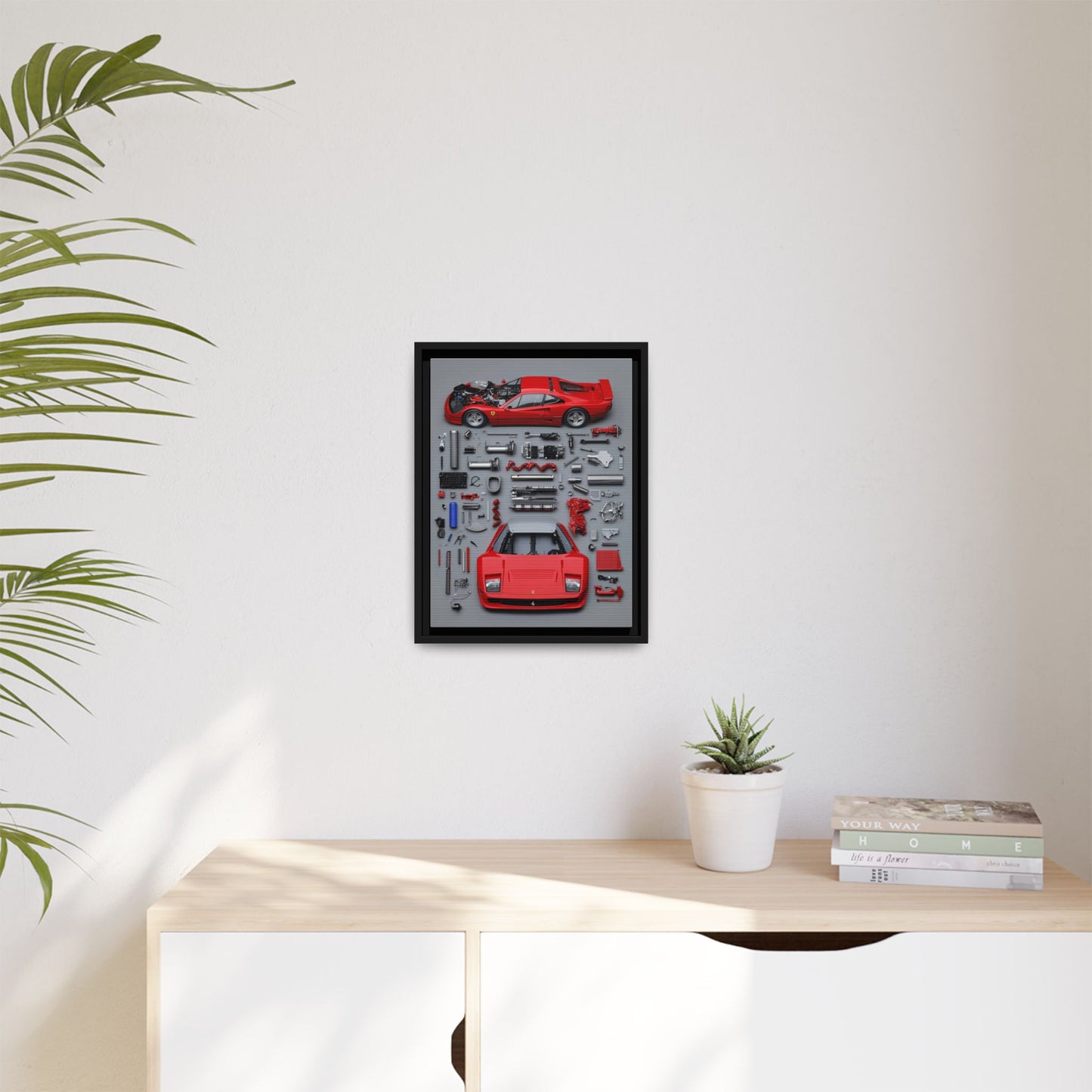 Prototype Classic Ferrari Framed Canvas
